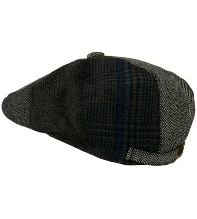 Newsboy Caps Men's Multi-Tone Wool Apple Cap - Grey W16S52C - C011C0N6QO1 $48.37