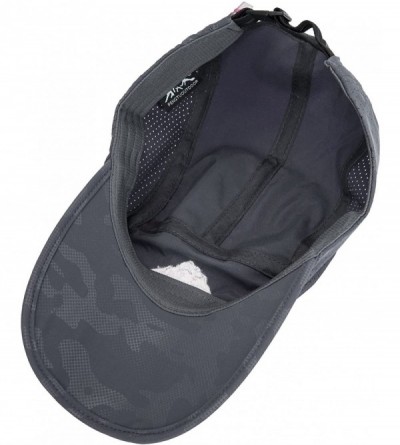 Sun Hats UPF50+ Protect Sun Hat Unisex Outdoor Quick Dry Collapsible Portable Cap - C-dark Grey - C7182KSLUU9 $10.56