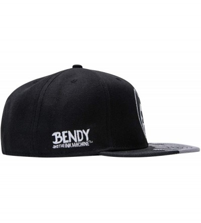 Hat - Black and White Bendy Hat - Bendy Snapback Hats - Black - CK18NO6TGTX