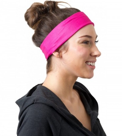Headbands Yoga Headbands Women Men - Pink 2 Pack - CE12NA3S3OB $14.61