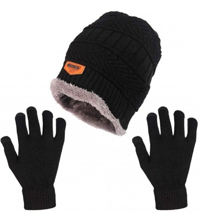Skullies & Beanies Unisex Beanie Hat + Infinity Scarf + Touch Screen Gloves- Winter Warm Up Set for Woman Man One Size Fits A...