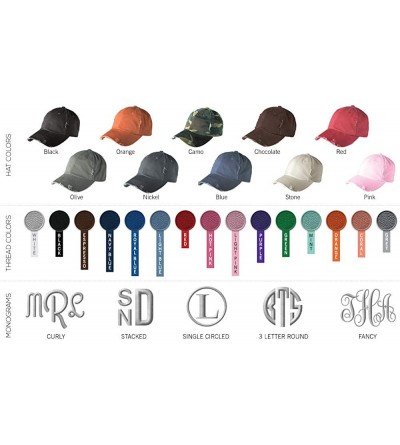 Baseball Caps Monogrammed Distressed Trucker Hats Baseball Caps for Women - Unique Holiday for Women - Camo - C418KG95XUD $28.01