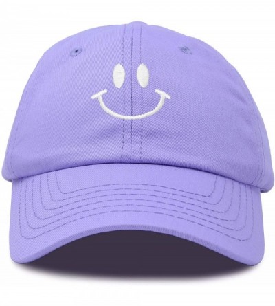 Baseball Caps Smile Baseball Cap Smiling Face Happy Dad Hat Men Women Teens - Lavender - CA18SHNR8L4 $9.67
