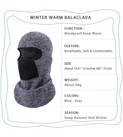 Balaclavas Balaclava Windproof Ski Mask Cold Weather Keep Warm Face Mask for Winter Skiing Motorcycling Ice Fishing for Men -...