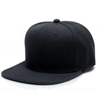 Baseball Caps Plain Blank Snapback Caps - Solid Dark Gray - CR12E1BWXK5 $18.89