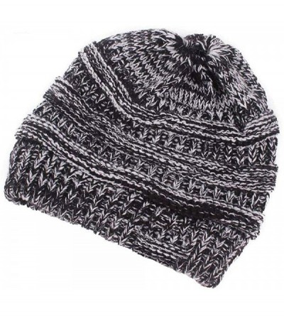 Skullies & Beanies Women's Ponytail Beanie Hat- Warm Winter Hat for Messy Bun Ponytail Hole-No Messy Hair Ponytail Beanie Hat...